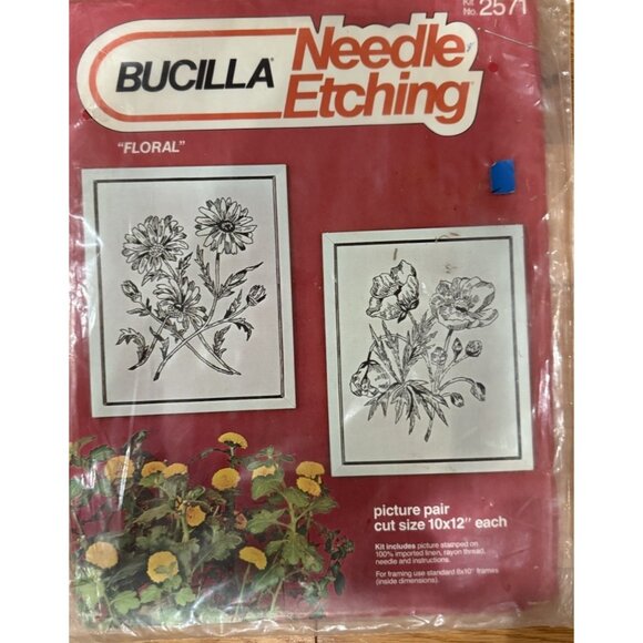 Vintage Paragon Exquisite Etchings In Filo Needle Etching Kit 2571 - Picture 1 of 7